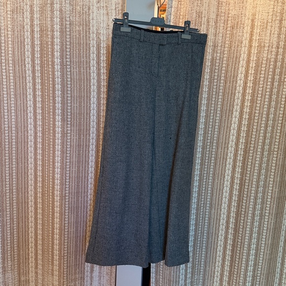 Maje wide-legged trousers in black and white tweed. - Picture 1 of 4